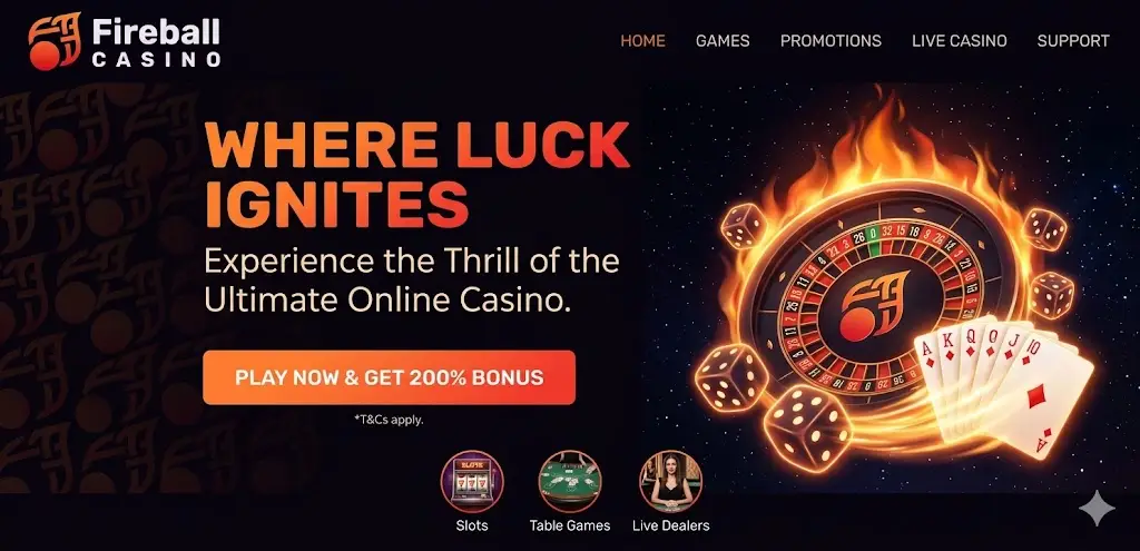 Fireball Casino főoldal – online játékok Magyarországon